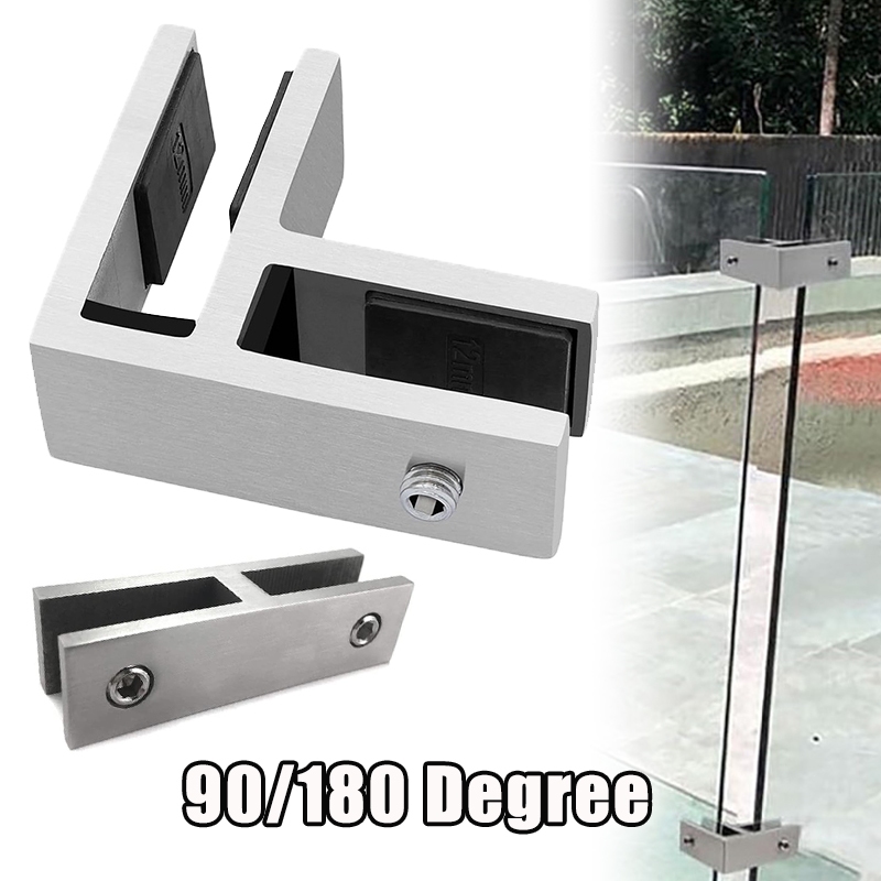 Railing Glass Clamp Stainless Steel Railing Glass Clip Holder for Pool ...