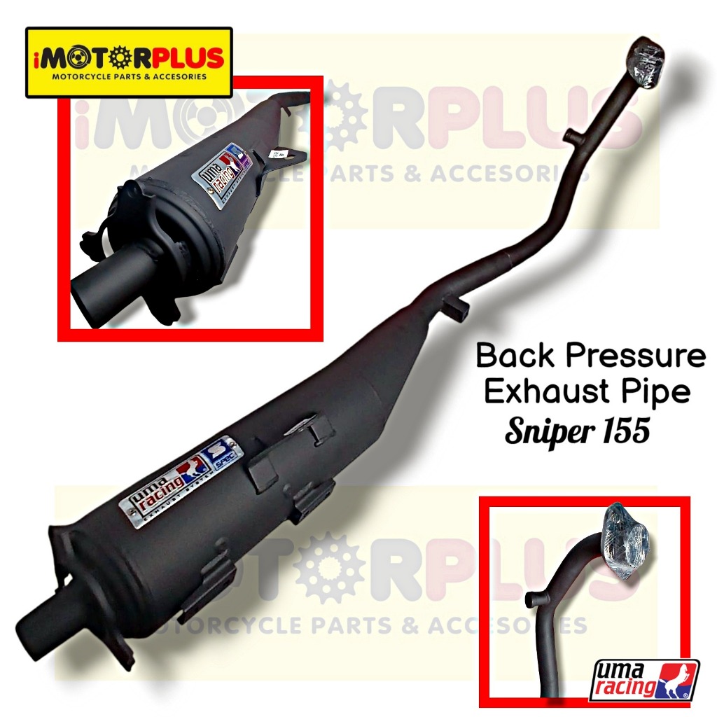 UMA RACING BACK PRESSURE EXHAUST PIPE V2 for SNIPER 155/155R | Shopee ...