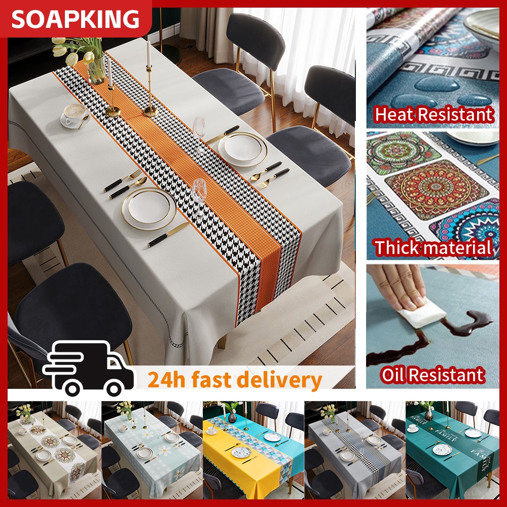 Table Cloth Cover Table Mantle Waterproof Dining Table Cloth For Table ...
