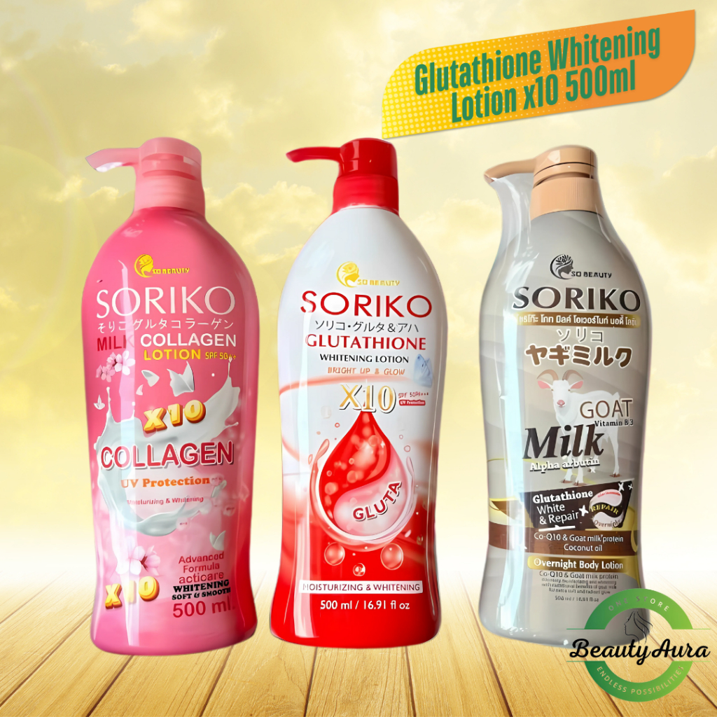 why take vitamin c with glutathione Soriko Glutathione Whitening Lotion x10 500ml SORIKO LOTION