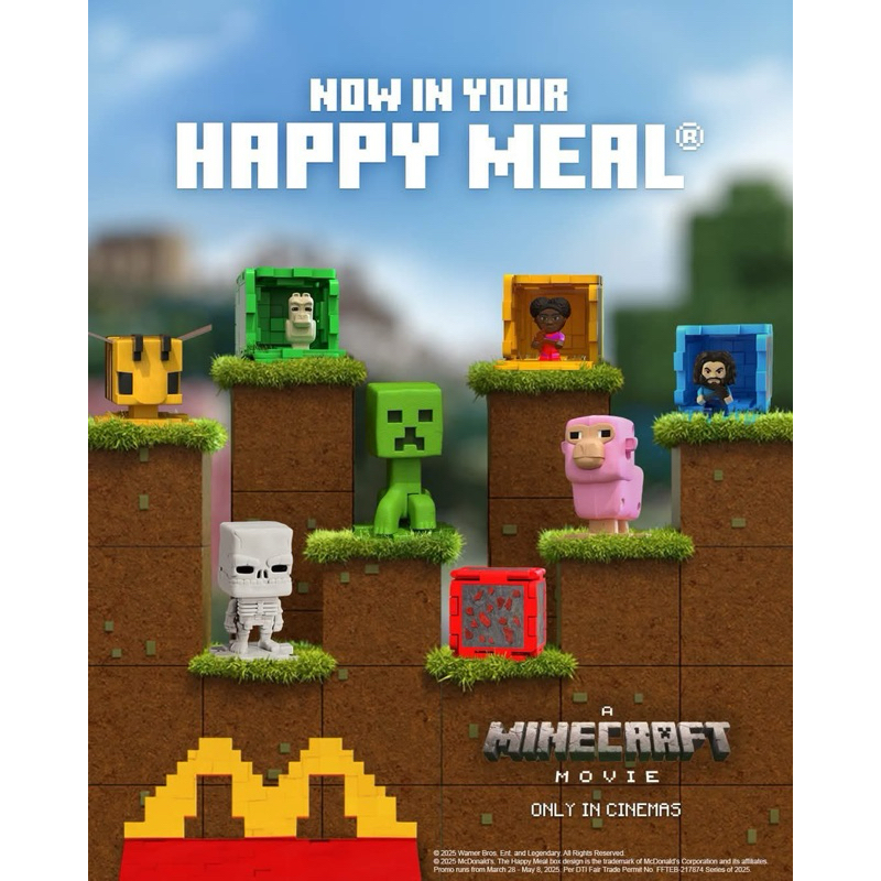 Happy Meal and Adult Meal Toy 2025 A Minecraft Movie Shopee Philippines