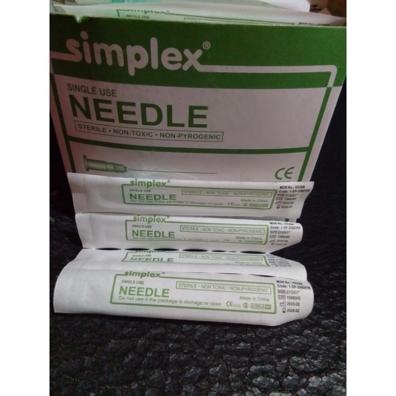 Simplex needle g21×1, sterile (100/box) | Shopee Philippines