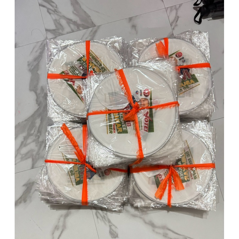CUSTOMIZED FOLDABLE 100 pcs in bundle white color | Shopee Philippines