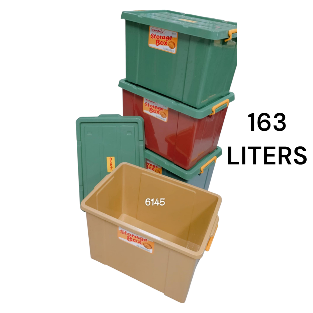 STORAGE BOX #6145 CENTRIX STORAGE BOX WITH SIDE CLIP COVER (163 LITERS ...