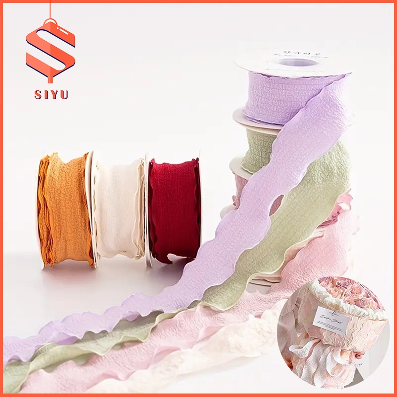 Fishtail Yarn Ribbon With Corrugated Edge Ribbon Gift Ribbon Party Home ...