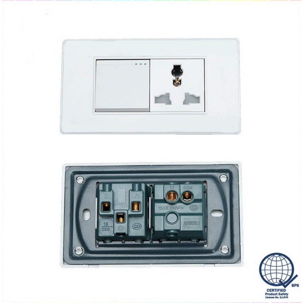 Switch UniversalMulti-functional switch socket 1 switch+4 sockets 1 ...