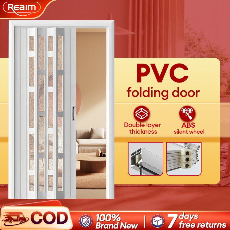 PVC Accordion Sliding Door Home kitchen bathroom partition living