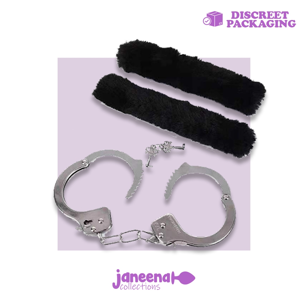 Janeena Steel Chain Fluffy Faux Fur Handcuffs Black BDSM Bondage Sex Toy  for Couples | Shopee Philippines
