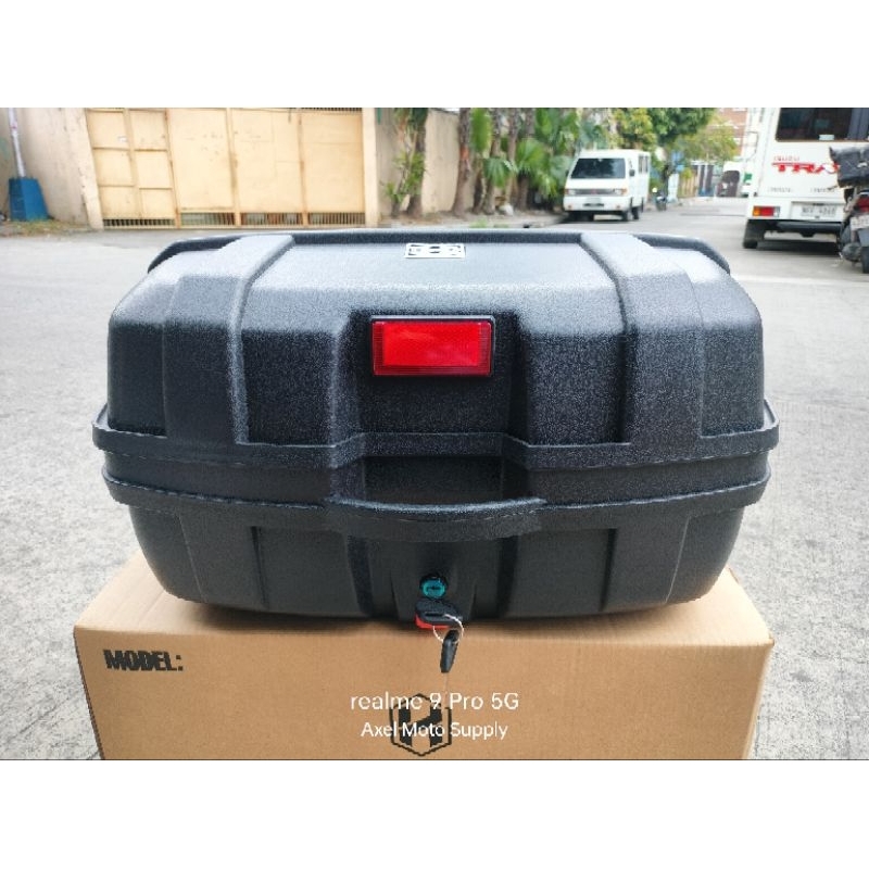 Hnj 45L Top Box with Backrest Fit FulLFace Helmet 2 pcs | Shopee ...