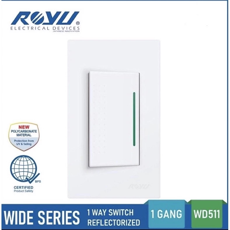 PLY ROYU SWITCH & OUTLET ROYU SUPER WIDE SERIES 1-2-3 GANG | Shopee ...