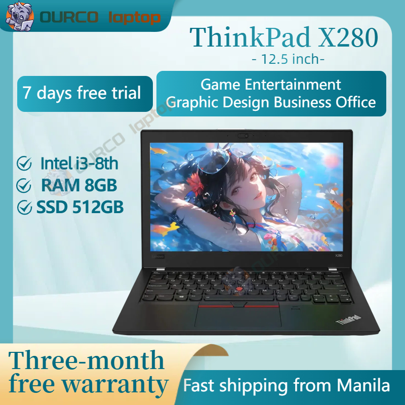 Used Lenovo ThinkPad X280 Intel 8th Gen Bluetooth Camera WiFi 12.5 inch ...