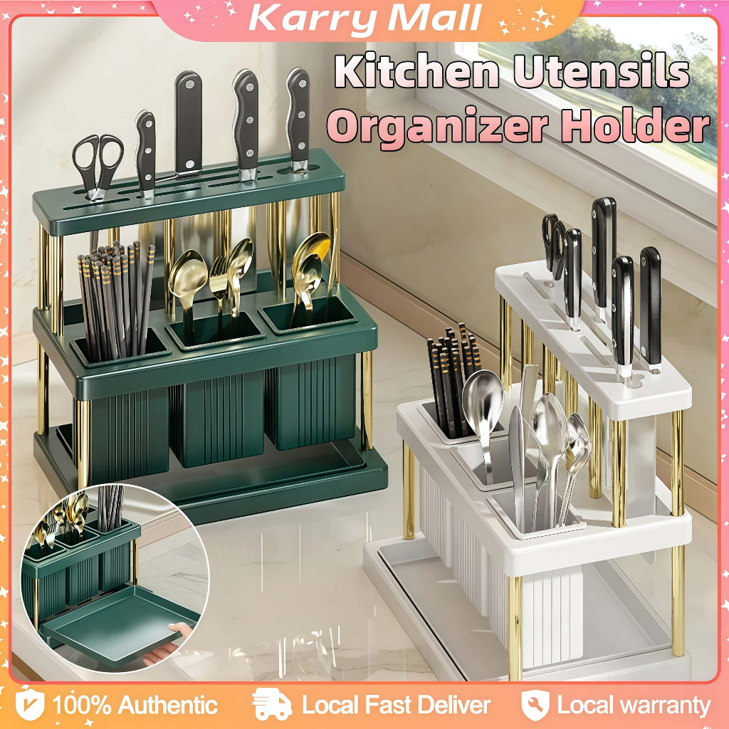 Multifunctional Kitchen Rack Cutlery Chopstick Drainer Holder ...