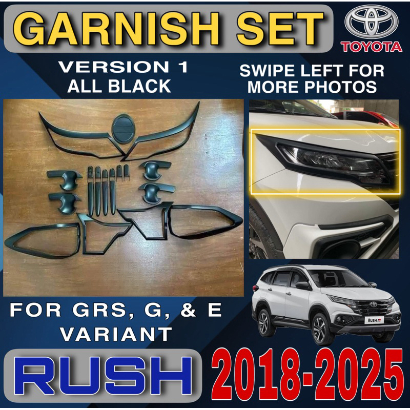 Toyota Rush 20218-2025 Garnish set | Shopee Philippines