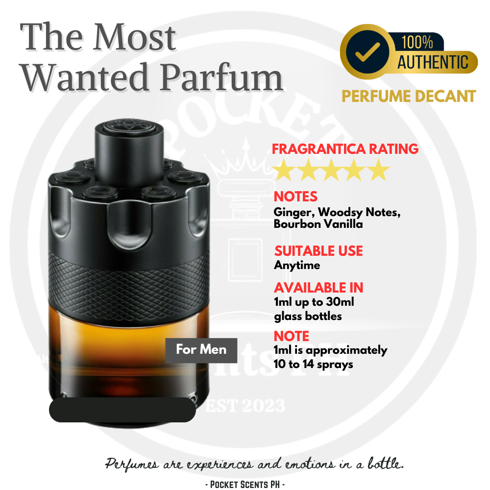 TMWP The Most Wanted Parfum - 6ml to 10ml - [PERFUME DECANT] | Shopee ...