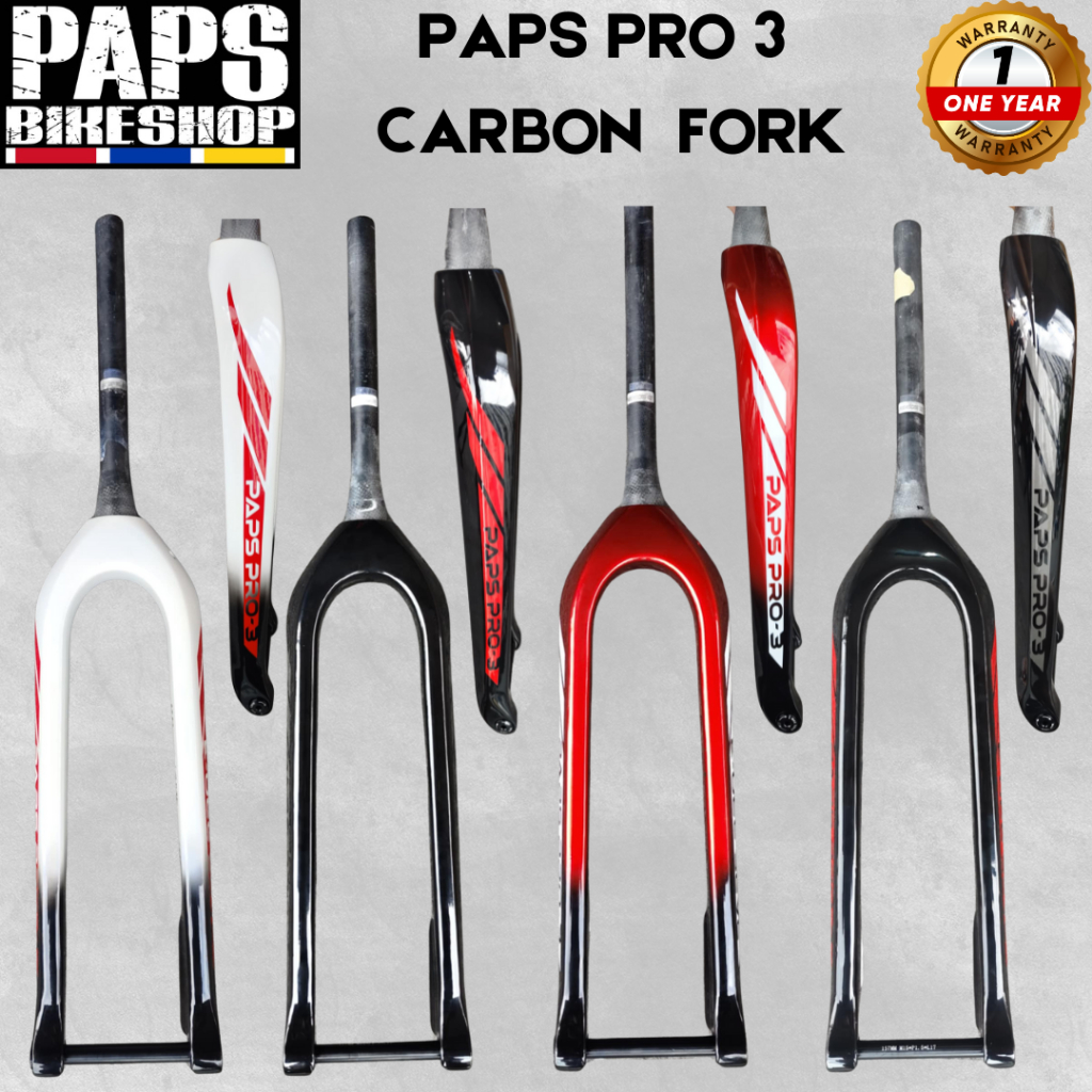 PAPS PRO 3 CARBON FORK FOR MOUNTAIN BIKE | Shopee Philippines