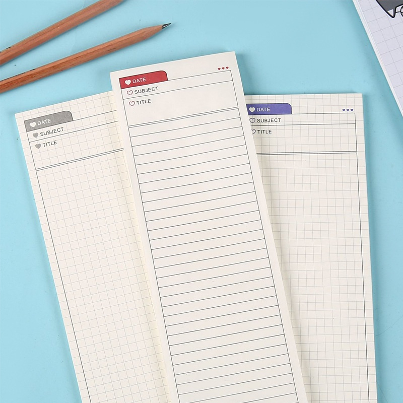 Lengthwise version non-adhesive memo Notepad | Shopee Philippines
