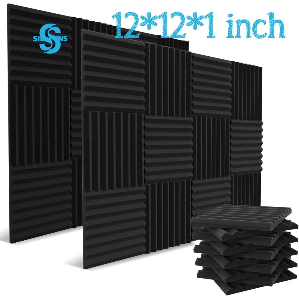 12 Pack Acoustic Panels Acoustic Foam - High Density- Soundproof Studio ...