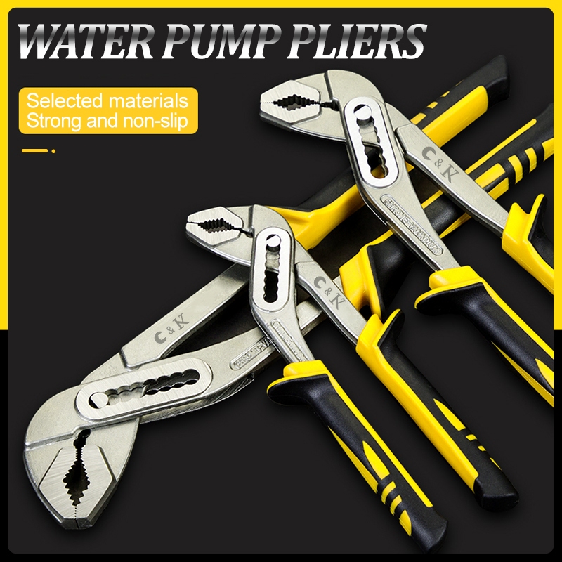 Water Pump Pliers Quick Release Comfort Handle Pipe Wrench Plumbing Plier | UK