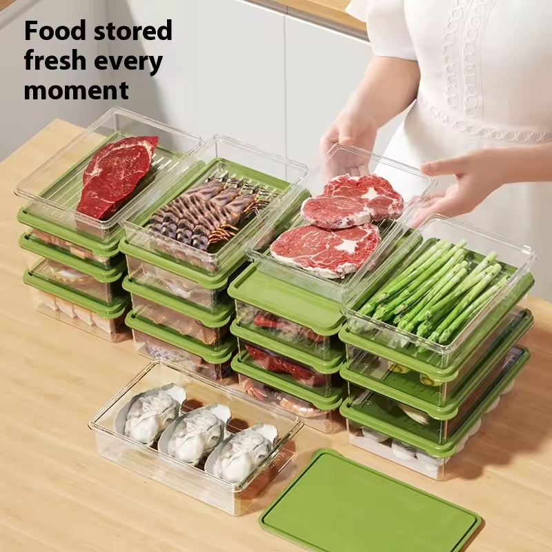 Kitchen Fruits meat fish Food Box Keep Fresh Food Containers Big Food ...
