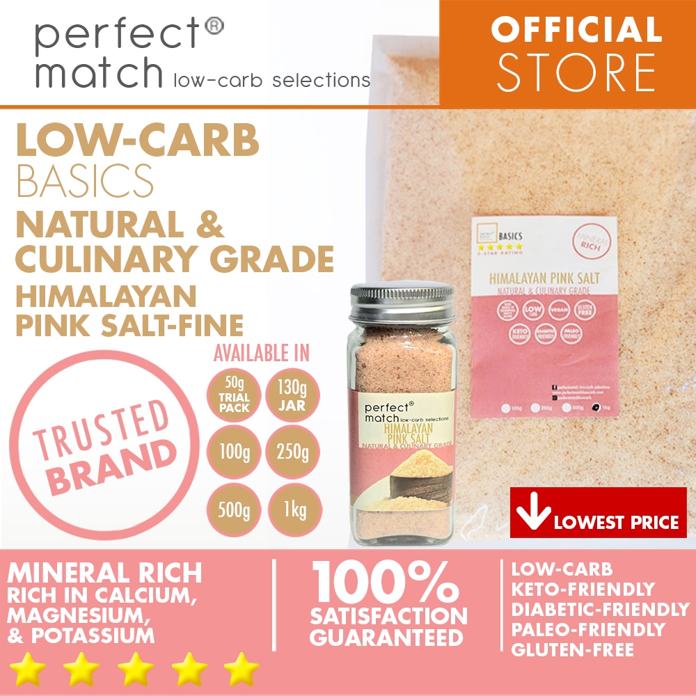 PerfectMatch Low-carb® l Pink Fine Himalayan Salt I Low-carb l Keto ...