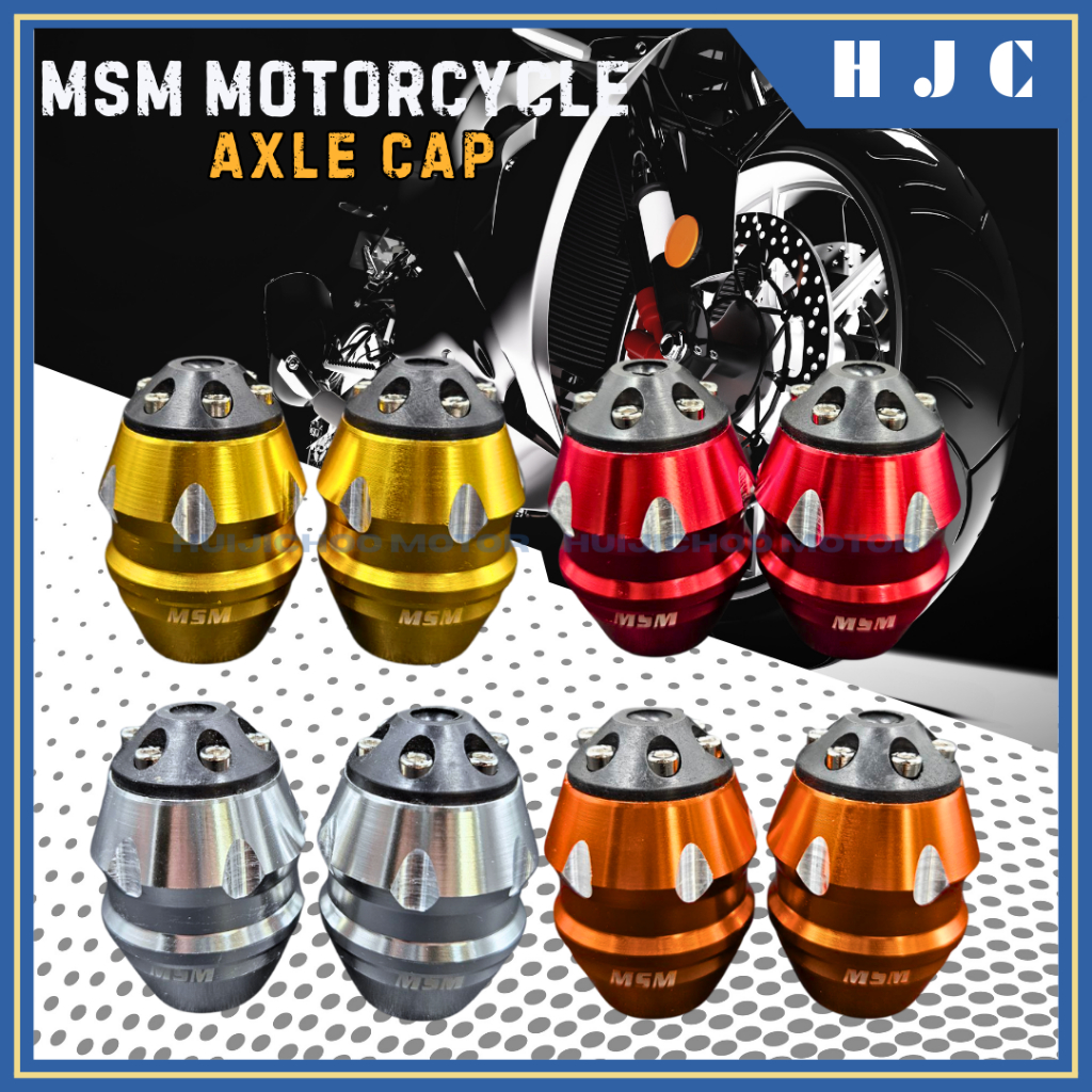 MSM motorcycle axlecap for click/mio/nmax/aerox/pcx/smash/wave | Shopee ...