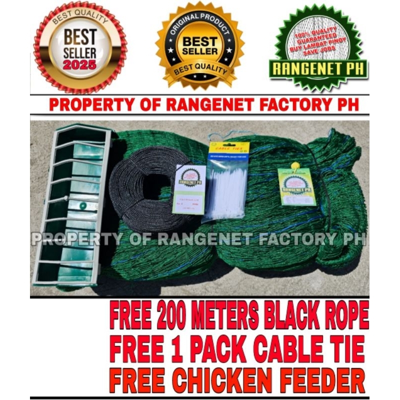 100 METERS CHICKEN RANGE NET 1inch/1.25inch/1.5inch/2inch FREE ROPE ...