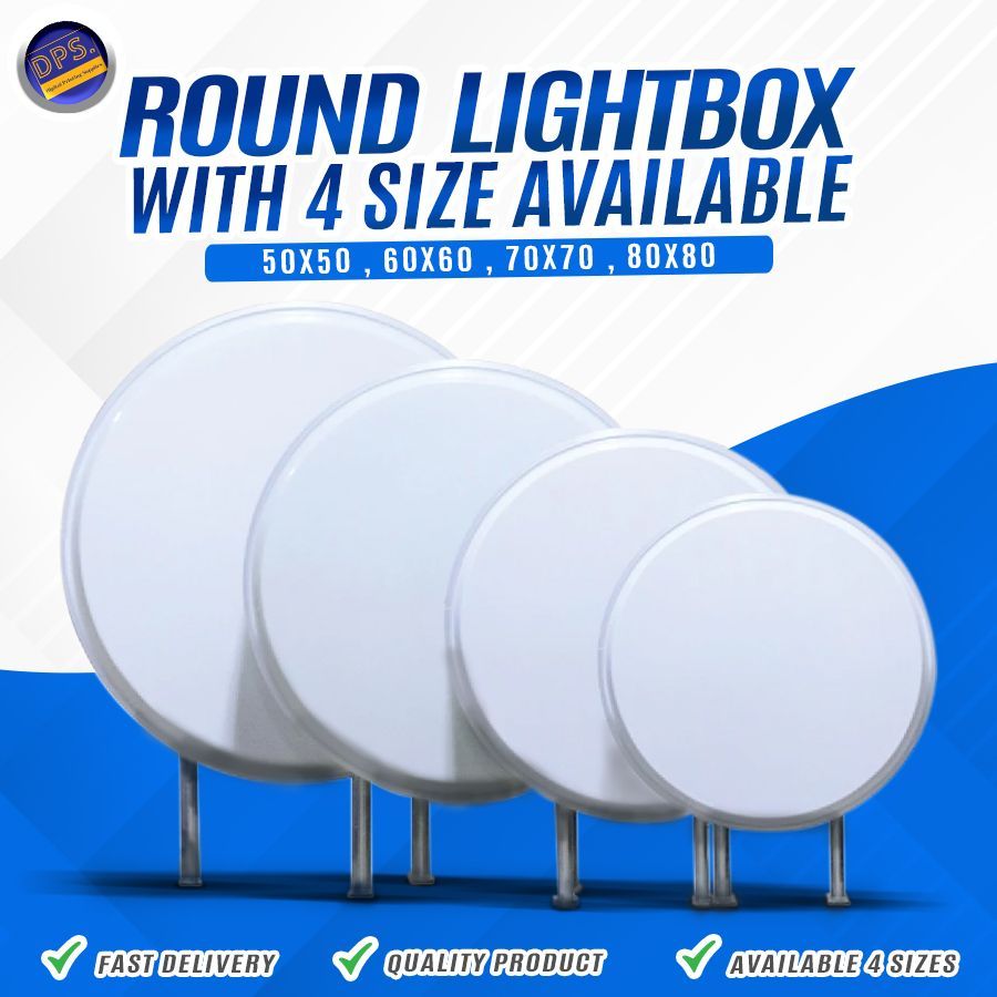 DPS Advertising Outdoor Sign LED Light Rectangular/Round Double Sided ...