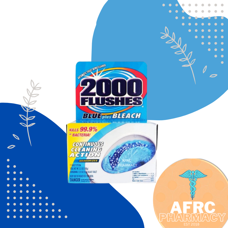2000 Flushes Blue plus Bleach 3.5 oz 100g | Shopee Philippines