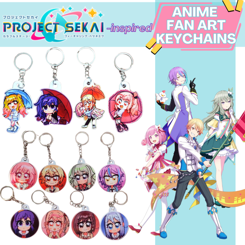 Project Sekai Anime Fan Art Keychains | Shopee Philippines