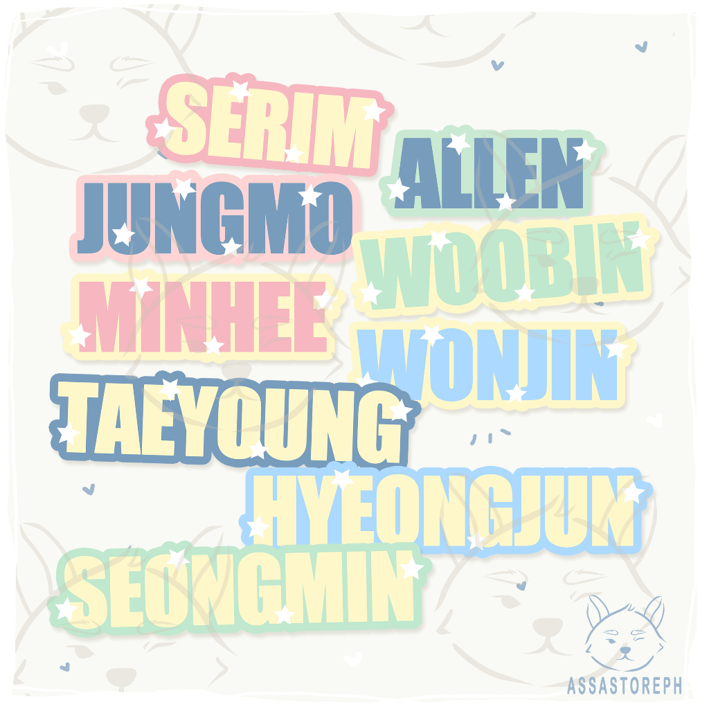 CRAVITY Names Cute Sticker Kpop | Assastoreph | Shopee Philippines