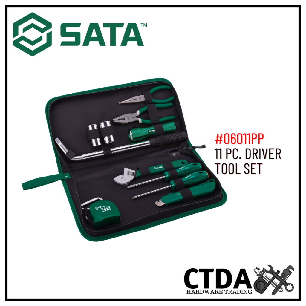 SATA by Nicholson #06011PP 11 Pc. Driver Tool Set | Shopee Philippines