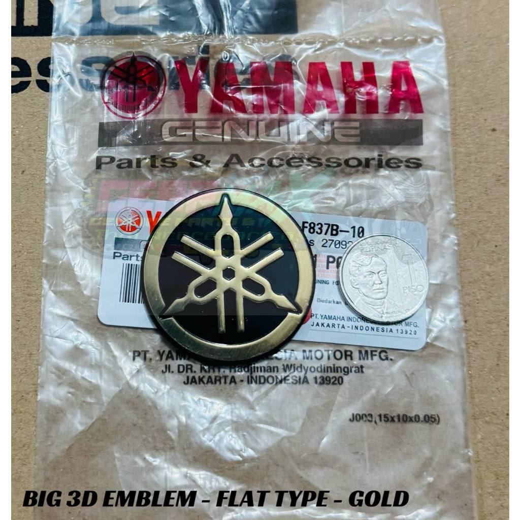 YAMAHA BIG LOGO PANEL / COWLING - SILVER / GOLD - 3D FLAT TYPE | Shopee ...