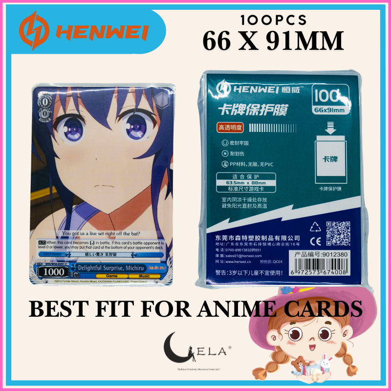 [HENWEI] 66 x 91mm Inner Sleeve for NBA, Pokemon, MTG, TCG,Board Game ...