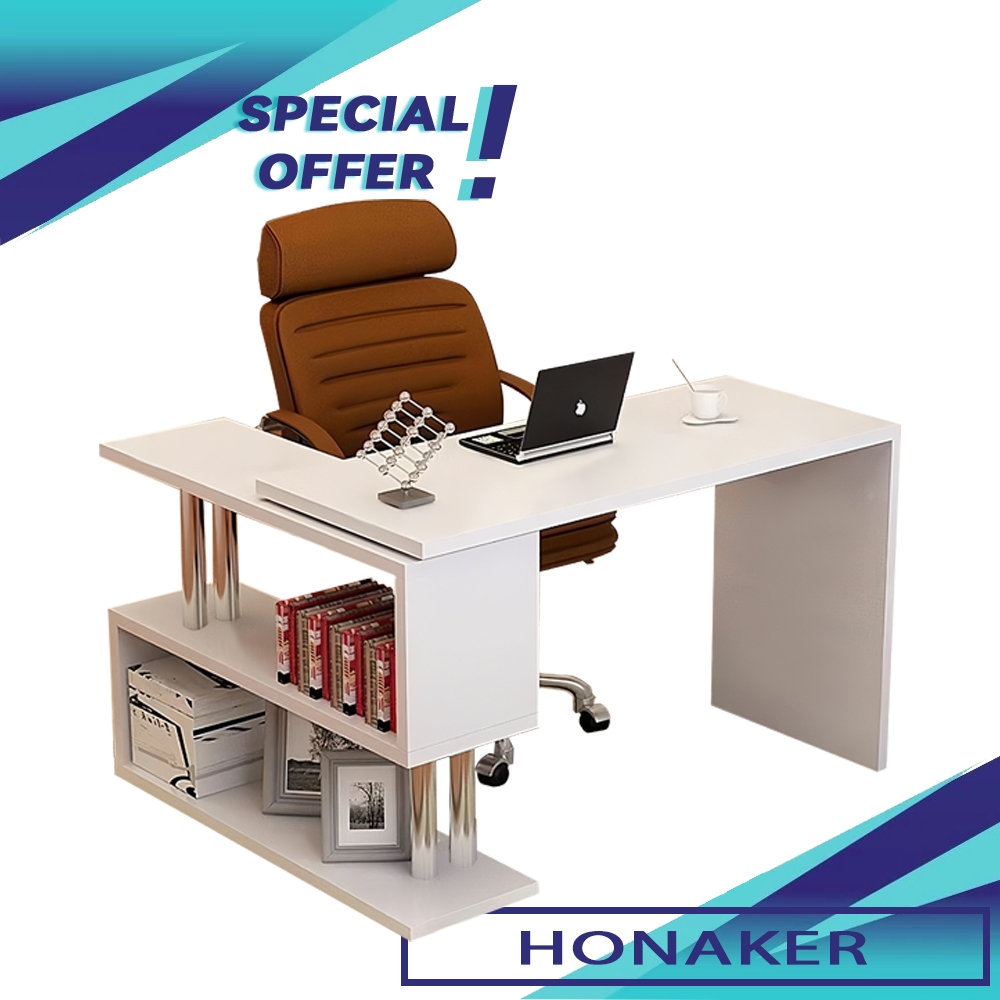COD rotating computer table corner table writing corner computer table ...