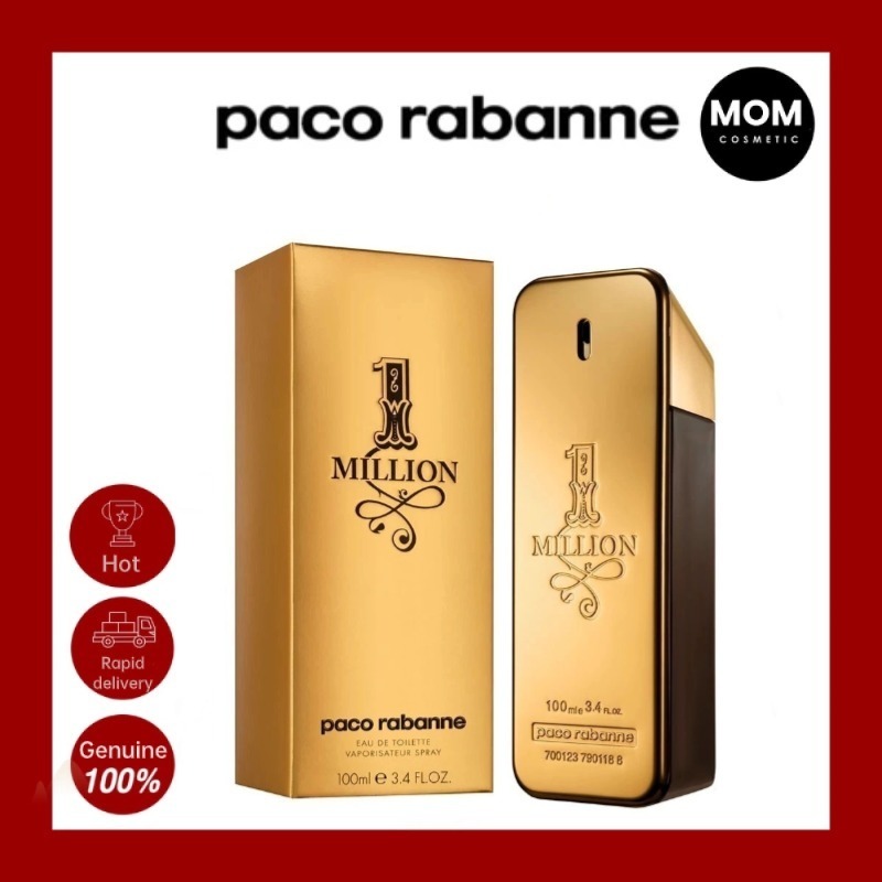 【100% Original】Paco Rabanne 1 Million Eau De Parfum 100ML Perfume For ...