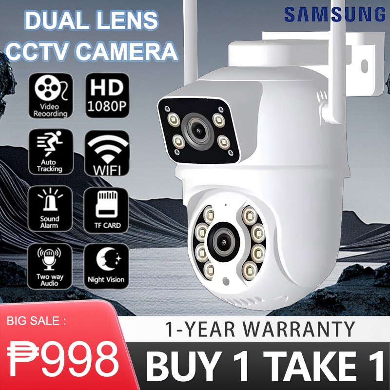 BUY 1 TAKE 1 V380 Pro 2K CCTV Camera Wireless WIFI Dual Lens Outdoor ...