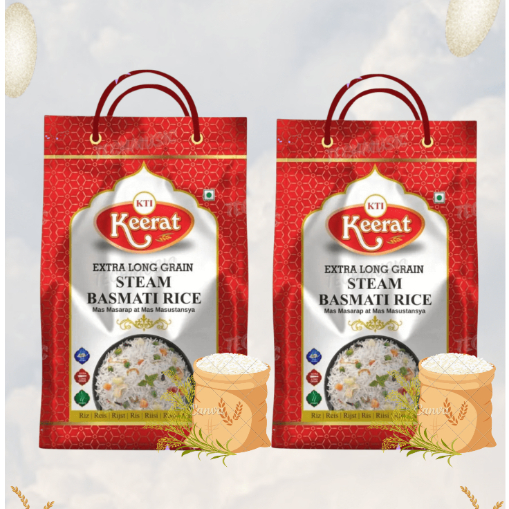 Extra Long Grain Steam Basmati Rice 10KG Pack (5 KGx2) | Shopee Philippines