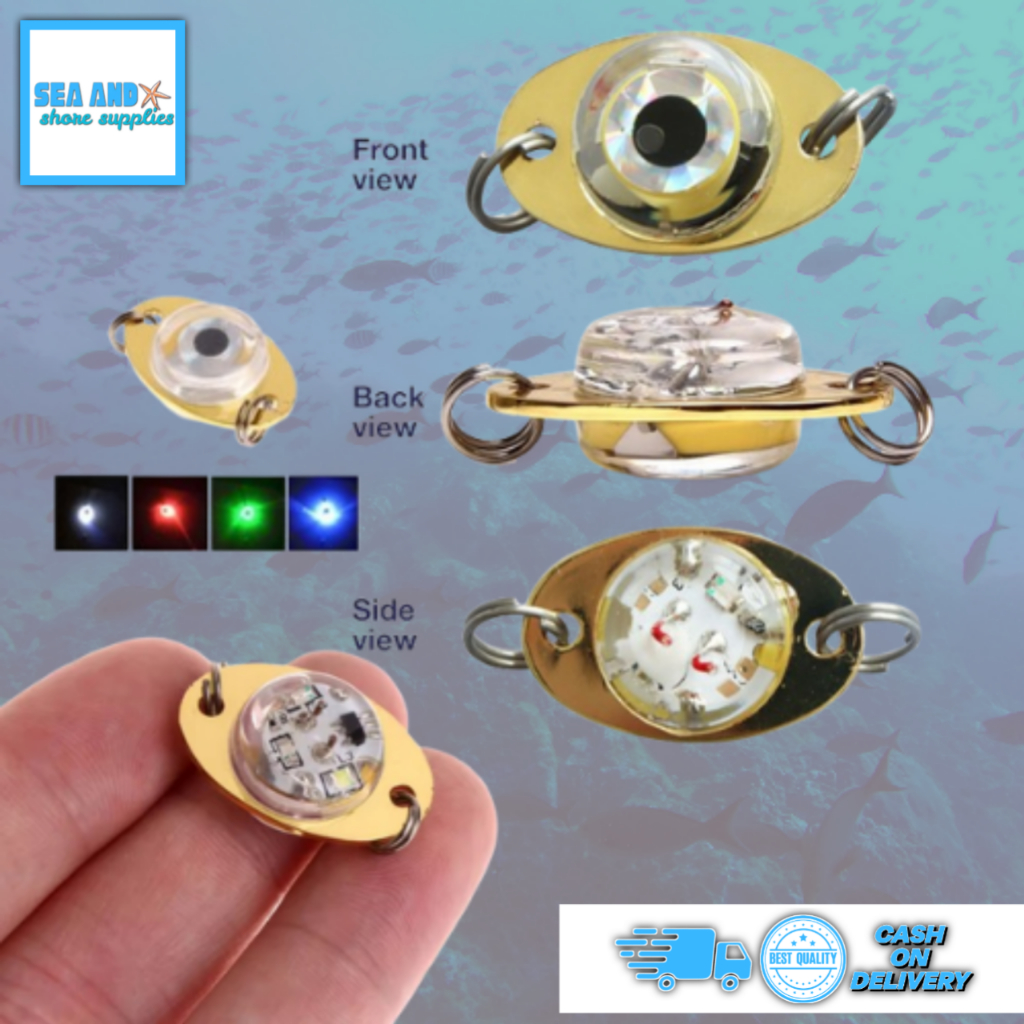 LED Mini Flash Fish Lure Light Lamp Deep Drop Underwater Eye Shape ...