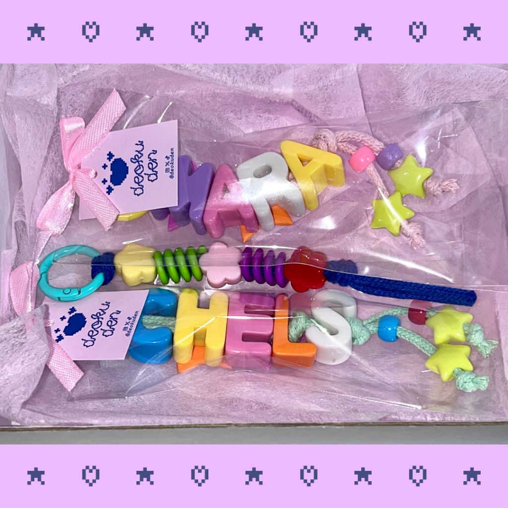 Custom Chunky Name / Letter & Number Keychain by CLUB DEOKU ...