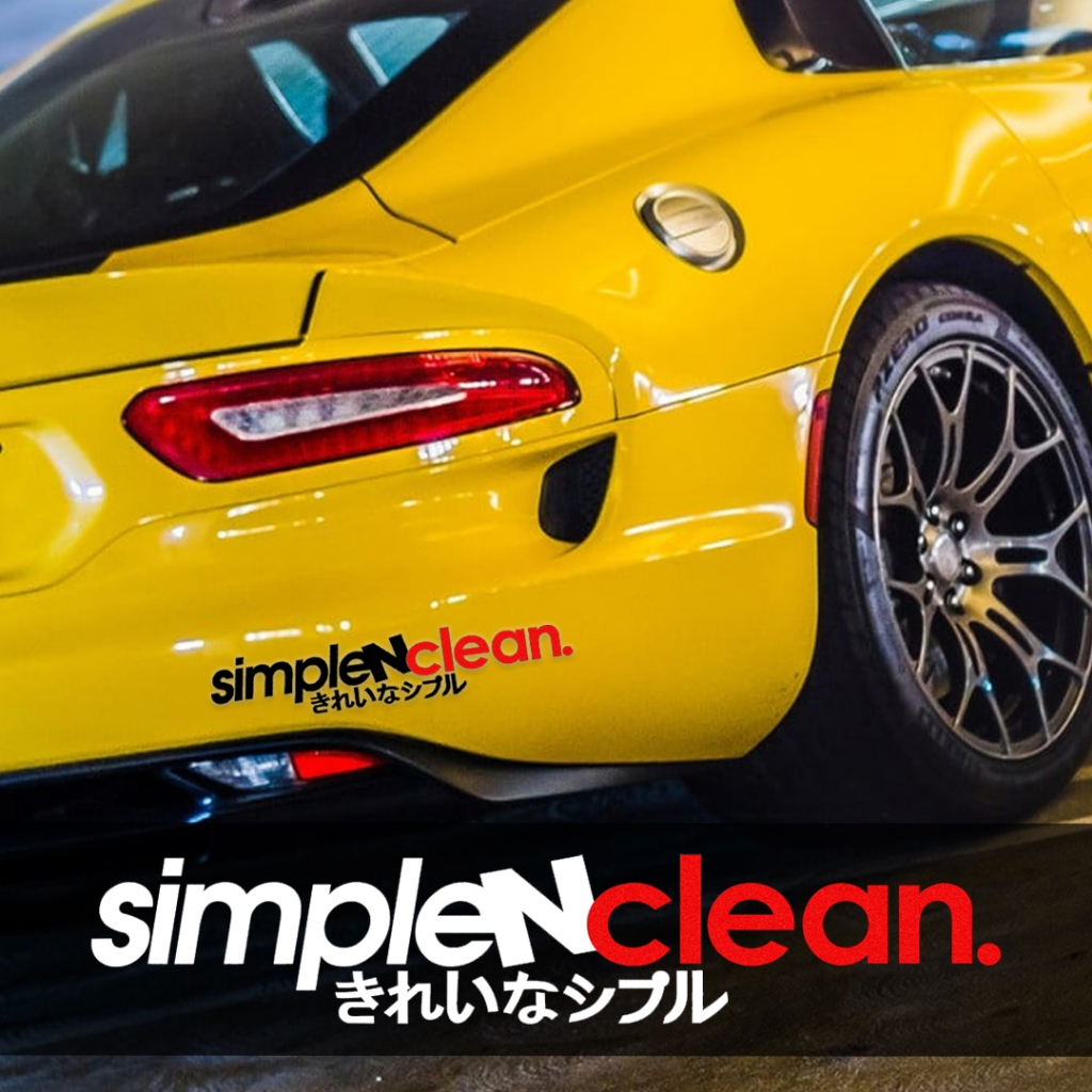 Simple N Clean Waterproof Car Sticker, Simple N Clean Car Decals ...