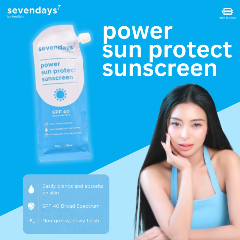 Sevendays Sun Protect Sunscreen Spf 40 50G New Packaging | Shopee ...
