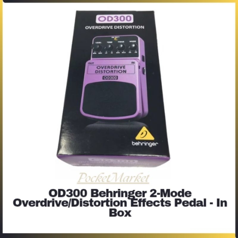 OD300 Behringer 2-Mode Overdrive/Distortion Effects Pedal & Nr300 Noise ...