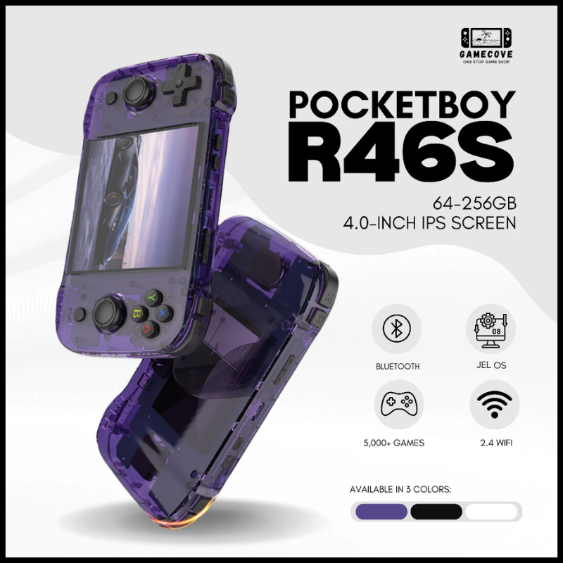 GameCove R46S Retro Handheld Video Game Console Linux System | Shopee ...