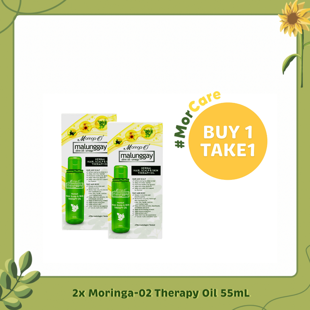 [BUY 1 TAKE 1] Moringa-O2 Therapy Oil 55mL | Shopee Philippines