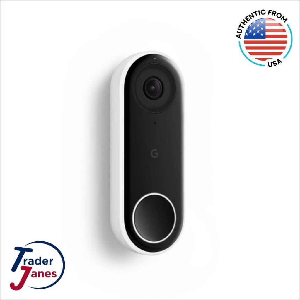 Google Nest Hello Smart Wi-Fi Video Doorbell – HD Video, Night Vision, Two-Way Talk & Person Alerts (Wired)