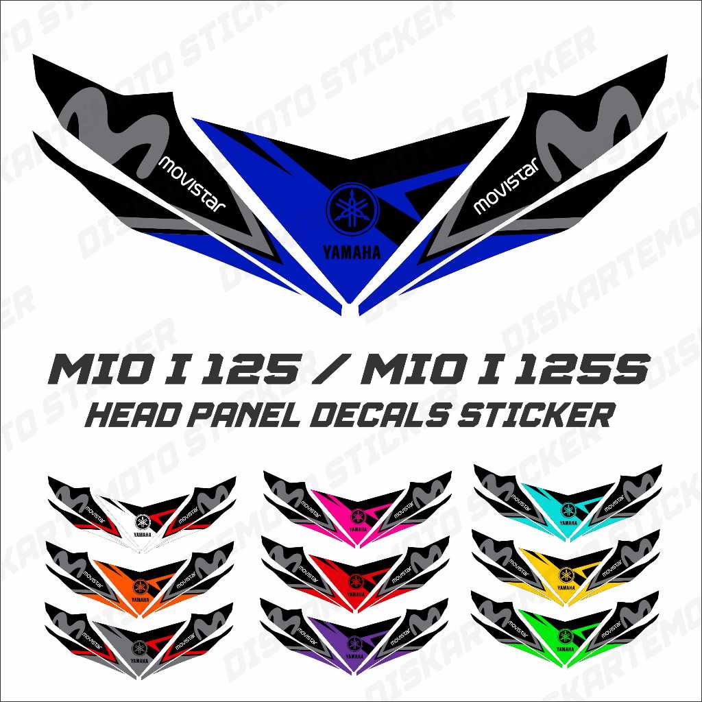 Yamaha Mio i 125 / Mio i 125s Head Panel Cowling Decals Sticker ...