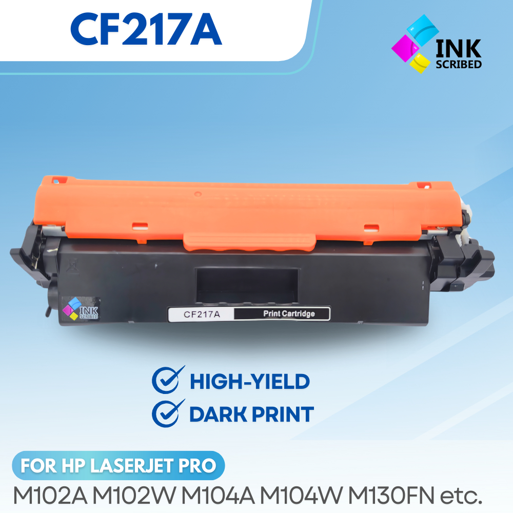 INKSCRIBED CF217A 17A Compatible Toner Cartridge HP Laserjet Pro M102W ...