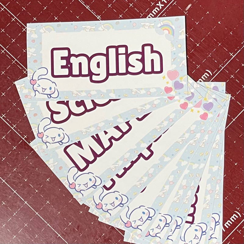 Kids School Subject Stickers | Shopee Philippines