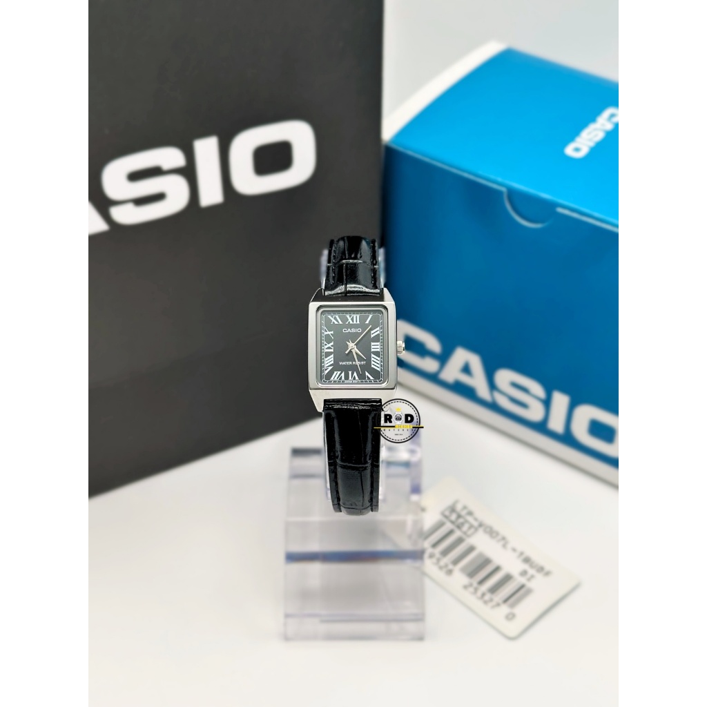Casio LTP-V007L-1B – Orologio Elegante Con Cinturino In Pelle Nera, Per Un Look Classico
