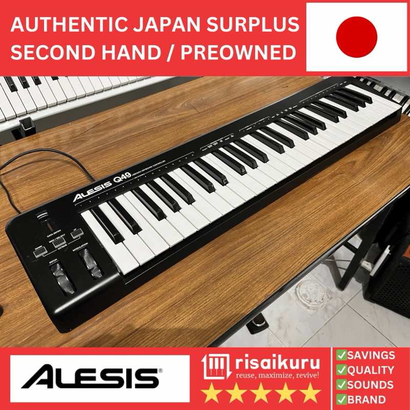 Alesis Q49 Midi Controller Keyboard 49 Keys for Music Production and ...